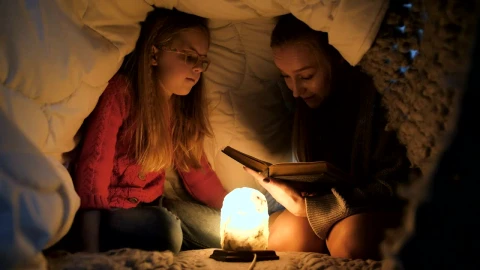 Video Stock Reading A Book In A Blanket Fort Live Wallpaper Free - Free Live Wallpaper