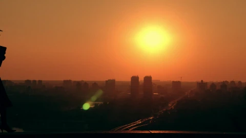 Video Stock Real Estate Development Woman During Sunset Live Wallpaper Free - Free Live Wallpaper