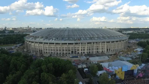Video Stock Reconstruction Of A Stadium In Russia Live Wallpaper Free - Free Live Wallpaper