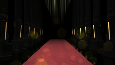 Video Stock Red Carpet Between Rows Of Black Columns Live Wallpaper Free - Free Live Wallpaper
