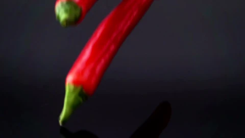 Video Stock Red Chili Pepper Falling Into Black Water Live Wallpaper Free - Free Live Wallpaper