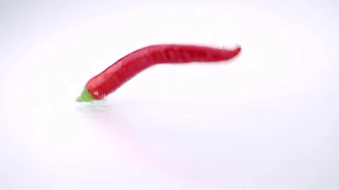 Video Stock Red Chili Pepper Falling Into Water Live Wallpaper Free - Free Live Wallpaper