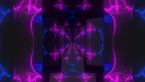 Free Stock Video Reflecting Plates Tunnel With Lights Live Wallpaper - Free Live Wallpaper