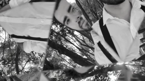 Free Stock Video Reflection Of A Man In The Mirrors Of A Prism Live Wallpaper - Free Live Wallpaper