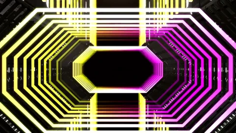 Free Stock Video Retro Tunnel Of Neon Lights Loop Live Wallpaper - Free Live Wallpaper