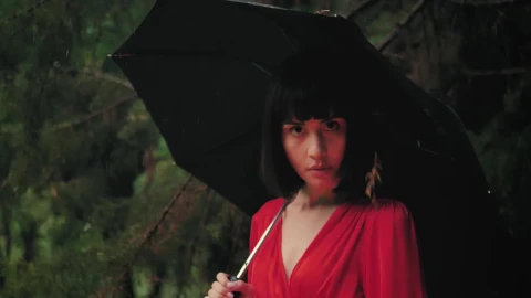 Free Stock Video Reverse Video Of A Young Woman With Umbrella In The Live Wallpaper - Free Live Wallpaper