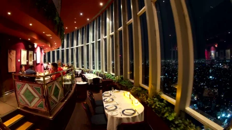 Free Stock Video Revolving Restaurant In A City Live Wallpaper - Free Live Wallpaper