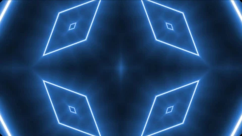 Free Stock Video Rhombus Tunnel Of Blue Light Reflected In A Prism Live Wallpaper - Free Live Wallpaper