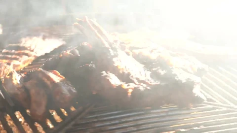 Free Stock Video Ribs Rotating On The Grill Live Wallpaper - Free Live Wallpaper