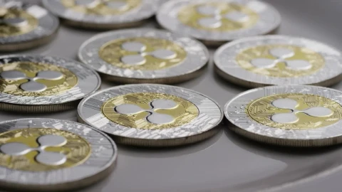 Free Stock Video Ripple Bitcoins Coins Rotating On A Surface Live Wallpaper - Free Live Wallpaper