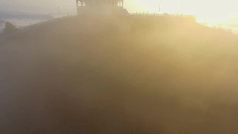 Free Stock Video Rising Through The Mountain Mist And A Mosque In The Live Wallpaper - Free Live Wallpaper