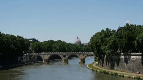 Free Stock Video River And Bridge In Rome Live Wallpaper - Free Live Wallpaper