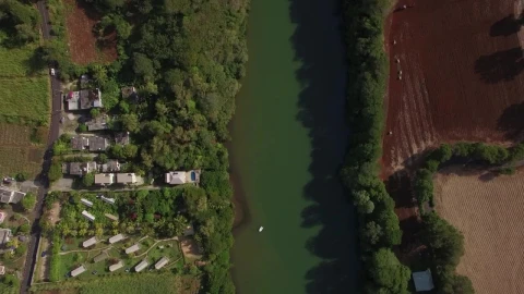 Free Stock Video River Between Farmland In Mauritius Live Wallpaper - Free Live Wallpaper