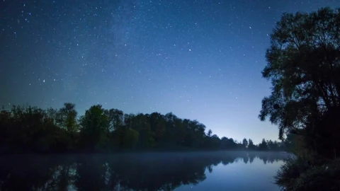 Free Stock Video River Flowing In A Forest Under The Stars Live Wallpaper - Free Live Wallpaper