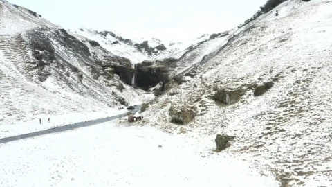 Free Stock Video River Running Through Snowy Mountains In Iceland Live Wallpaper - Free Live Wallpaper