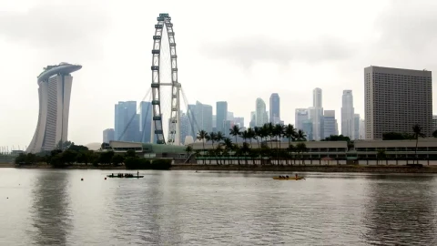 Free Stock Video River Surrounding A City With Many Boats Live Wallpaper - Free Live Wallpaper