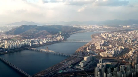 Free Stock Video River That Divides An Immense City From The Heights Live Wallpaper - Free Live Wallpaper