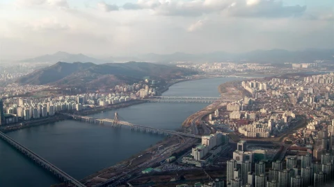 Free Stock Video River With Bridges Surrounded By A Big City Live Wallpaper - Free Live Wallpaper