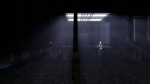 Free Stock Video Robed Woman In The Center Of A Dark Temple In Live Wallpaper - Free Live Wallpaper