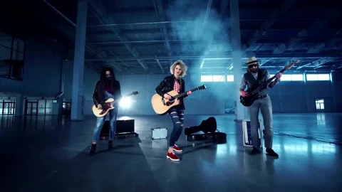 Free Stock Video Rock Band Performing On A Warehouse For Video Live Wallpaper - Free Live Wallpaper