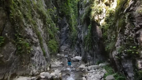 Free Stock Video Rocky River In Between Two Mountains Precipitous Live Wallpaper - Free Live Wallpaper
