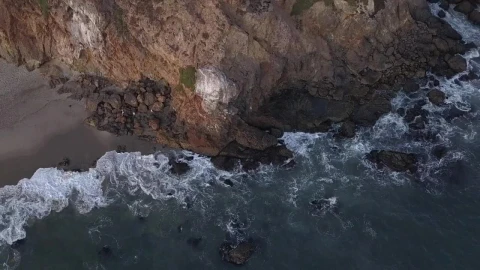 Free Stock Video Rocky Seashore In The Beach Aerial View Live Wallpaper - Free Live Wallpaper