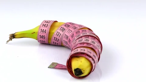 Free Stock Video Rolled Banana With Measuring Tape Live Wallpaper - Free Live Wallpaper