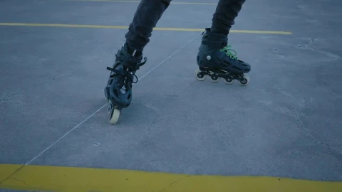 Free Stock Video Rolling Skates Through A Parking Lot Live Wallpaper - Free Live Wallpaper
