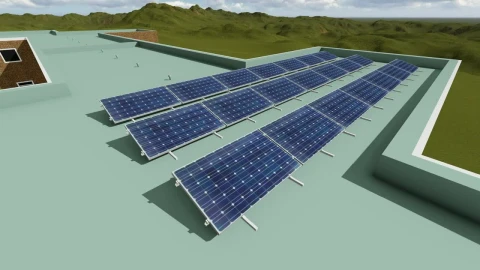 Free Stock Video Roof Of A D Building With Solar Panels Live Wallpaper - Free Live Wallpaper