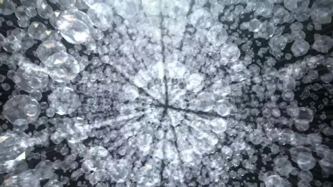 Free Stock Video Rotating Crystals From The Chandelier Of A Luxurious House Live Wallpaper - Free Live Wallpaper