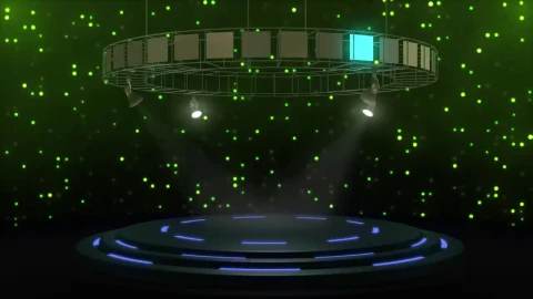 Free Stock Video Rotating Dance Floor In An Empty Purple Space Live Wallpaper - Free Live Wallpaper
