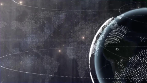 Free Stock Video Rotating Digital World Background Video Live Wallpaper - Free Live Wallpaper