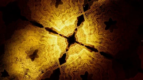 Free Stock Video Rotating Golden Islamic Patterns Live Wallpaper - Free Live Wallpaper