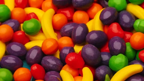 Free Stock Video Rotating Texture Of Many Fruit Shaped Candies Live Wallpaper - Free Live Wallpaper