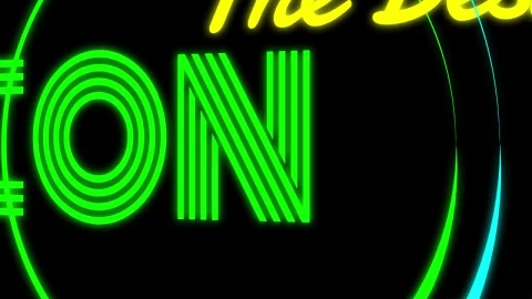 Free Stock Video Round Border Neon Title Live Wallpaper - Free Live Wallpaper