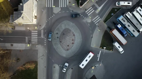 Free Stock Video Roundabout Aerial View Live Wallpaper - Free Live Wallpaper