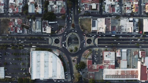 Free Stock Video Roundabout City Traffic Aerial Shot Live Wallpaper - Free Live Wallpaper