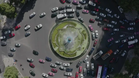 Free Stock Video Roundabout With Water Fountain In Middle Live Wallpaper - Free Live Wallpaper