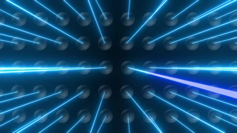 Free Stock Video Rows Of Spheres Flashing Rays Of Light Live Wallpaper - Free Live Wallpaper