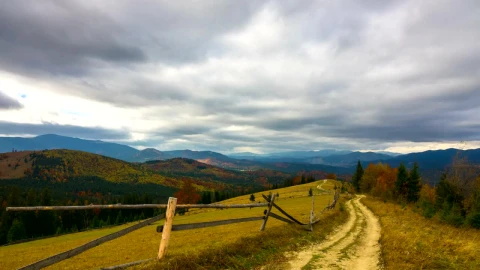Free Stock Video Rural Road In The Mountain At Autumn Live Wallpaper - Free Live Wallpaper