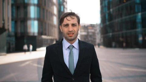 Free Stock Video Sad Businessman Talking Head On Live Wallpaper - Free Live Wallpaper