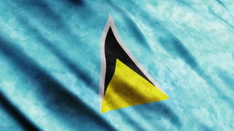 Free Stock Video Saint Lucia D Render Faded Flag Live Wallpaper - Free Live Wallpaper