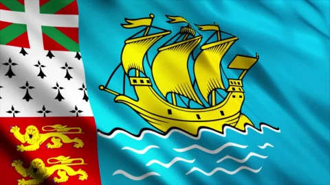 Free Stock Video Saint Pierre And Miquelon Flag Waving Live Wallpaper - Free Live Wallpaper