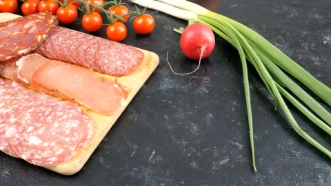 Free Stock Video Salami And Vegetables Live Wallpaper - Free Live Wallpaper