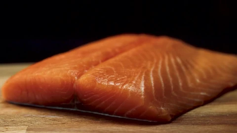 Free Stock Video Salmon Fillet On A Chopping Board Live Wallpaper - Free Live Wallpaper