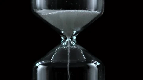 Free Stock Video Sand Falling From An Hourglass On A Black Background Live Wallpaper - Free Live Wallpaper