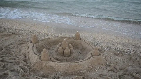 Free Stock Video Sandcastle With Walls At The Beach Live Wallpaper - Free Live Wallpaper