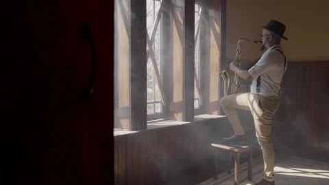 Free Stock Video Saxophonist Playing A Song Live Wallpaper - Free Live Wallpaper