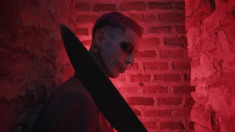 Free Stock Video Scary Joker Advancing Live Wallpaper - Free Live Wallpaper