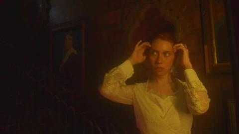 Free Stock Video Scary Looking Woman Looking In The Mirror Live Wallpaper - Free Live Wallpaper